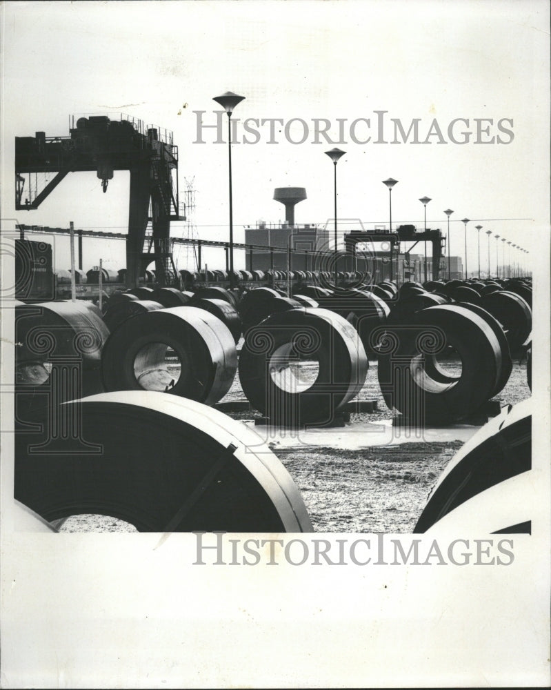 1968 Acres Of Hot Rolled Steel Coils - Historic Images