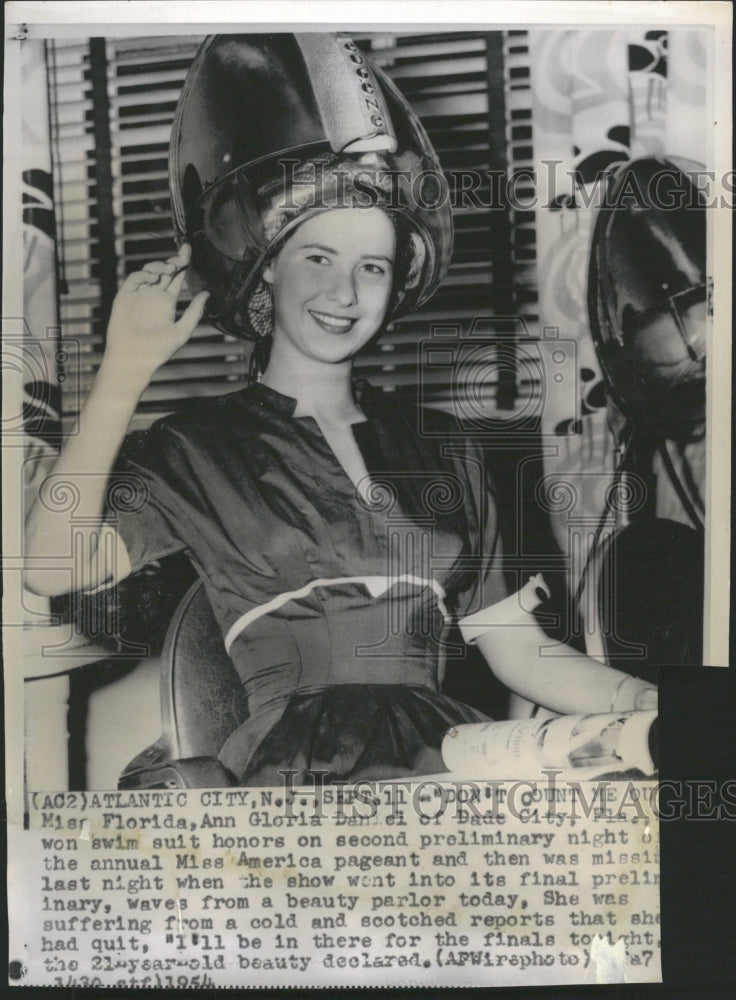 1954 Ann Gloria Daniel Dade Miss America - Historic Images