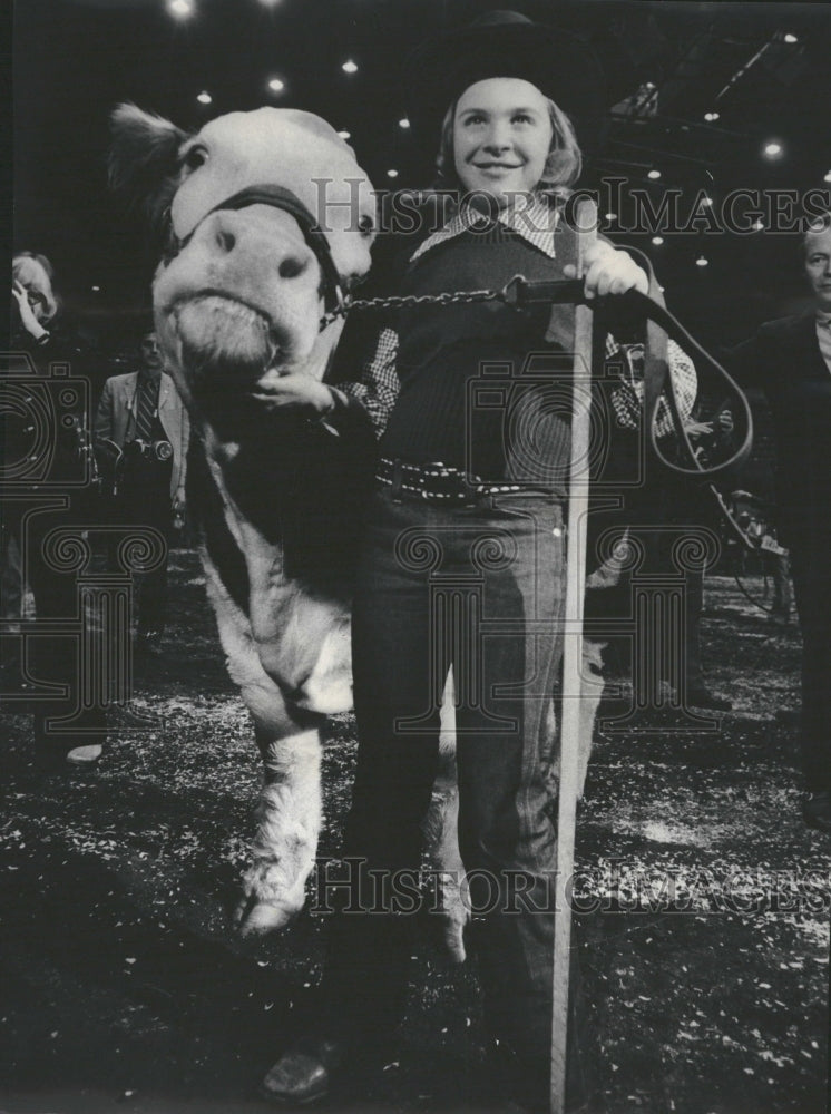 1972 Kris Lindskog and 1,305-Pound Steer - Historic Images