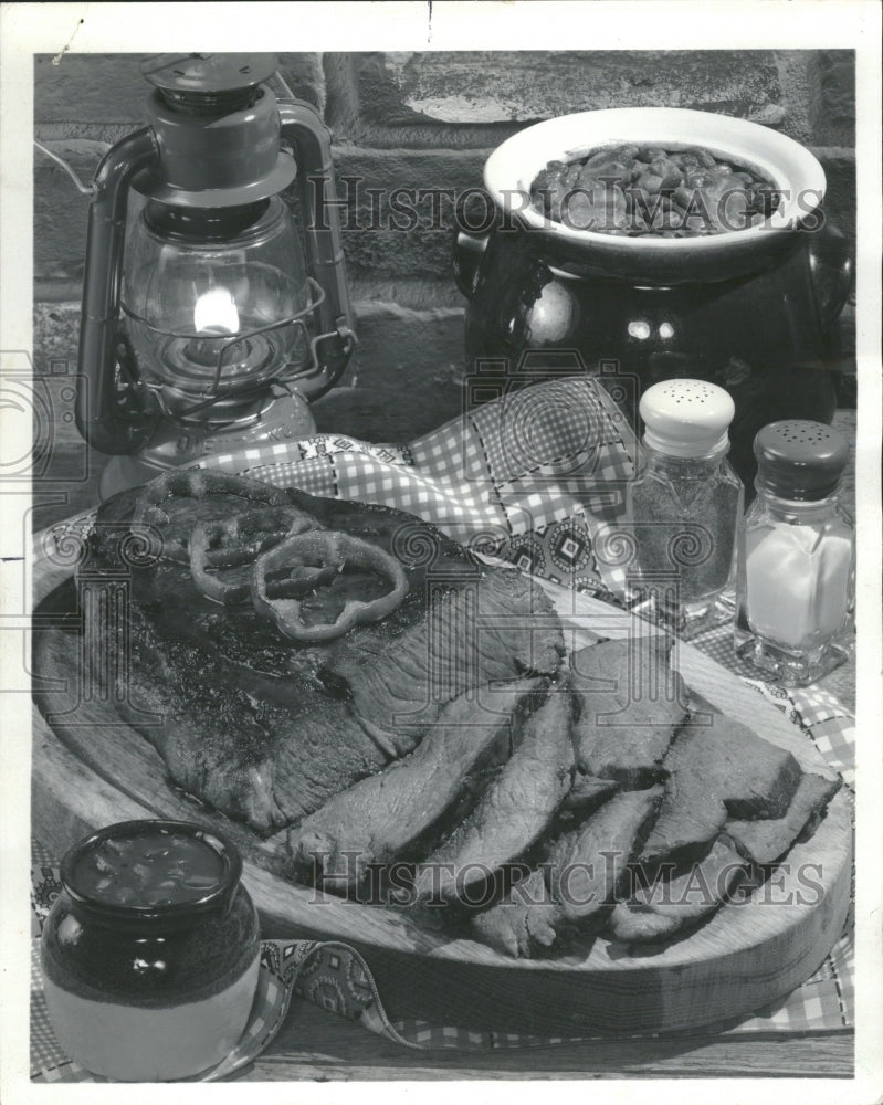 1974 Texas Food on Thursday Blue - Historic Images