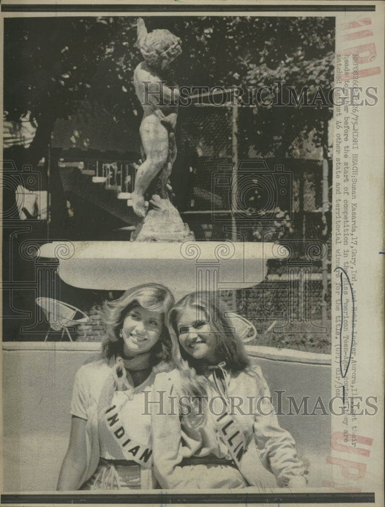 1975 Miss America Teen Contestants Miami - Historic Images