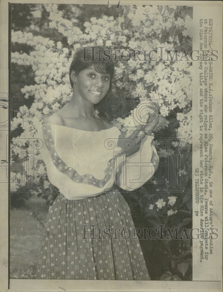 1969 Paterson State Beauty, Yvonne Allen - Historic Images