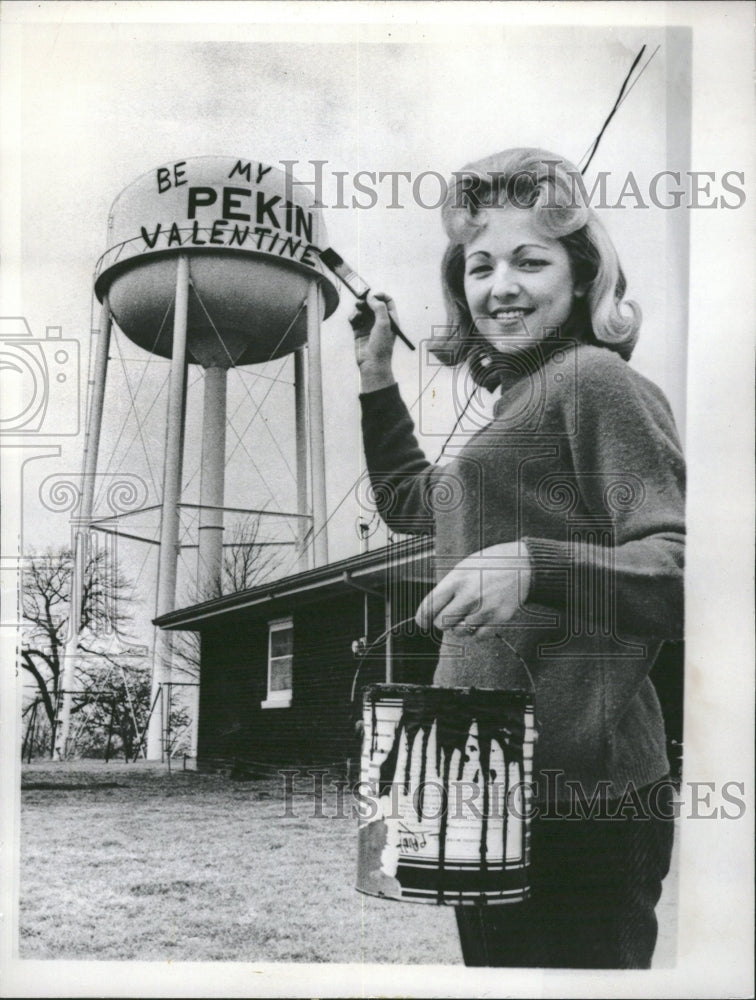 1966 Janet Becker Valentine Water Tower - Historic Images