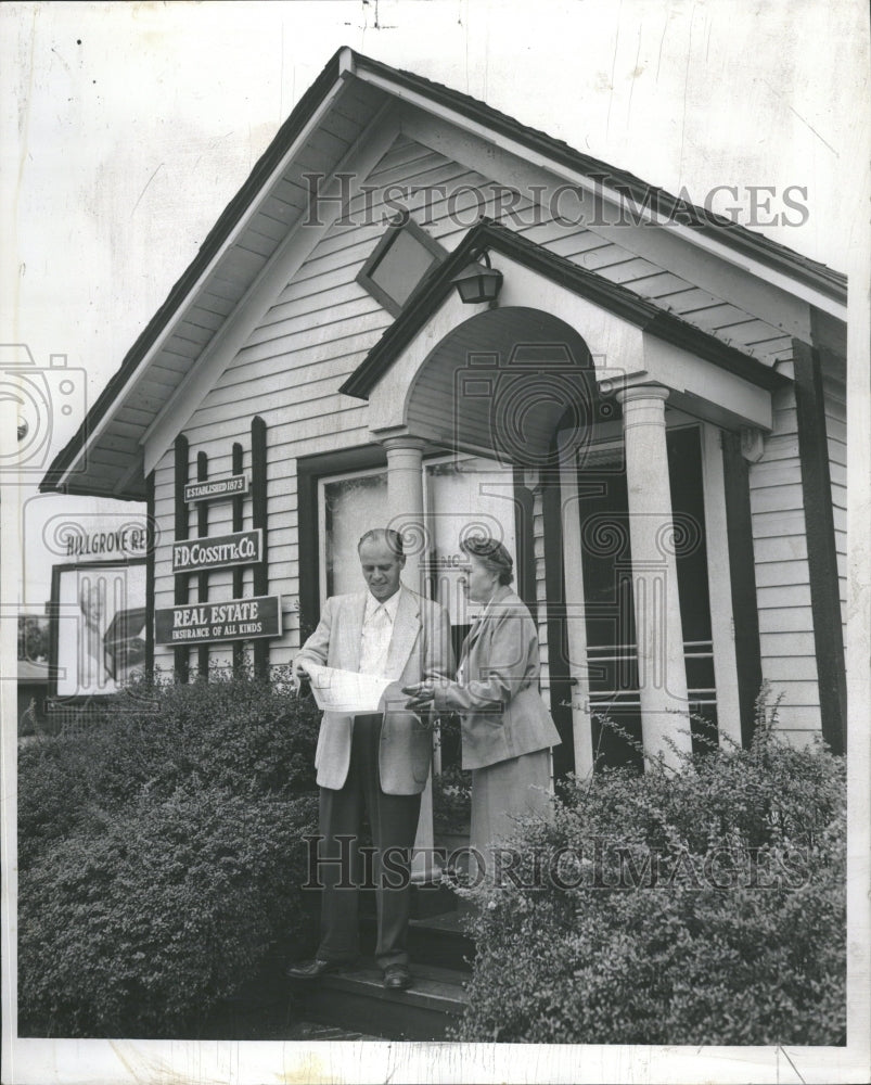 1954 Mother and Son Study Blueprint - Historic Images