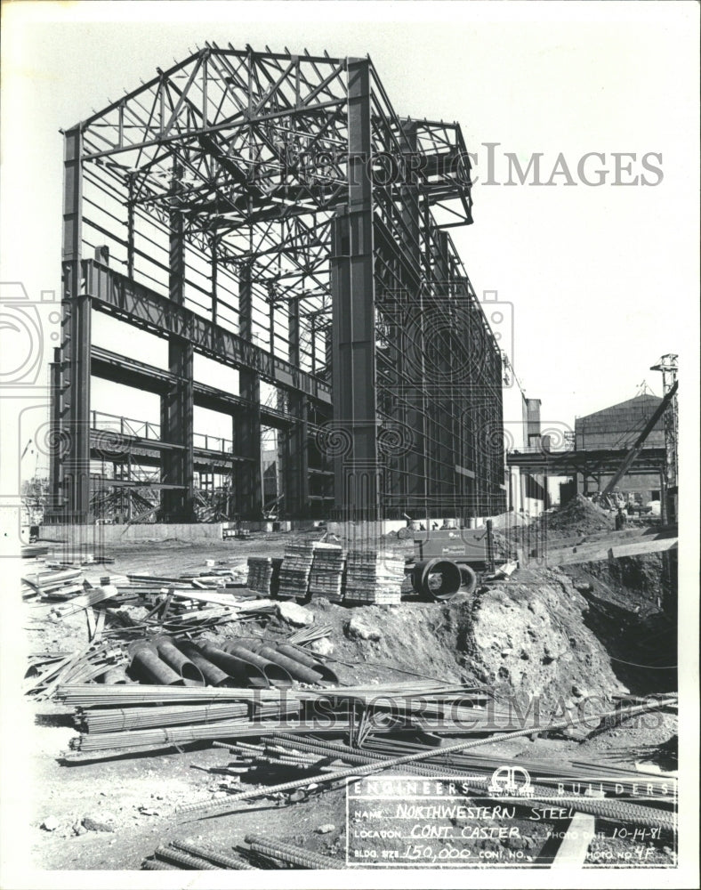 1981 Northwestern Steel Construction Plant - Historic Images