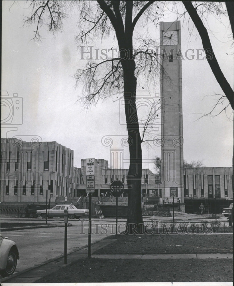 1967 Northwestern Univ New Clock Tower - Historic Images