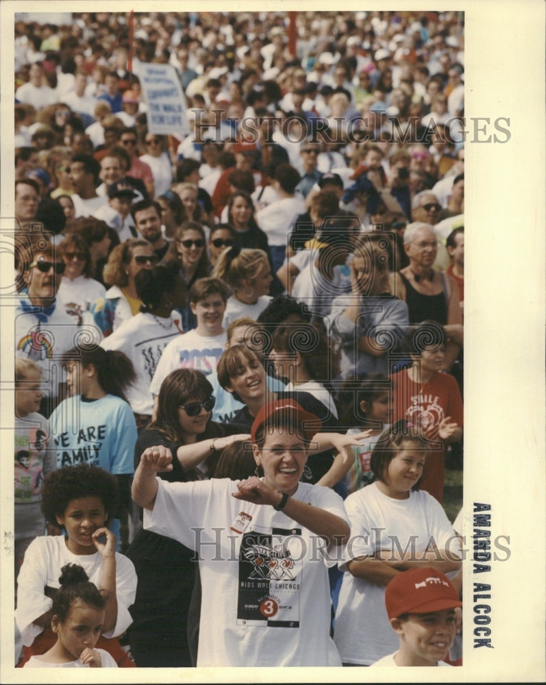 1992 AIDS Benefit Walk Chicago Aerobics - Historic Images