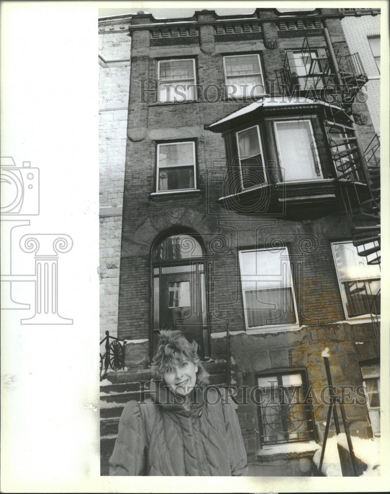 1984 Victorian Brownstone Buildings Chicago - Historic Images