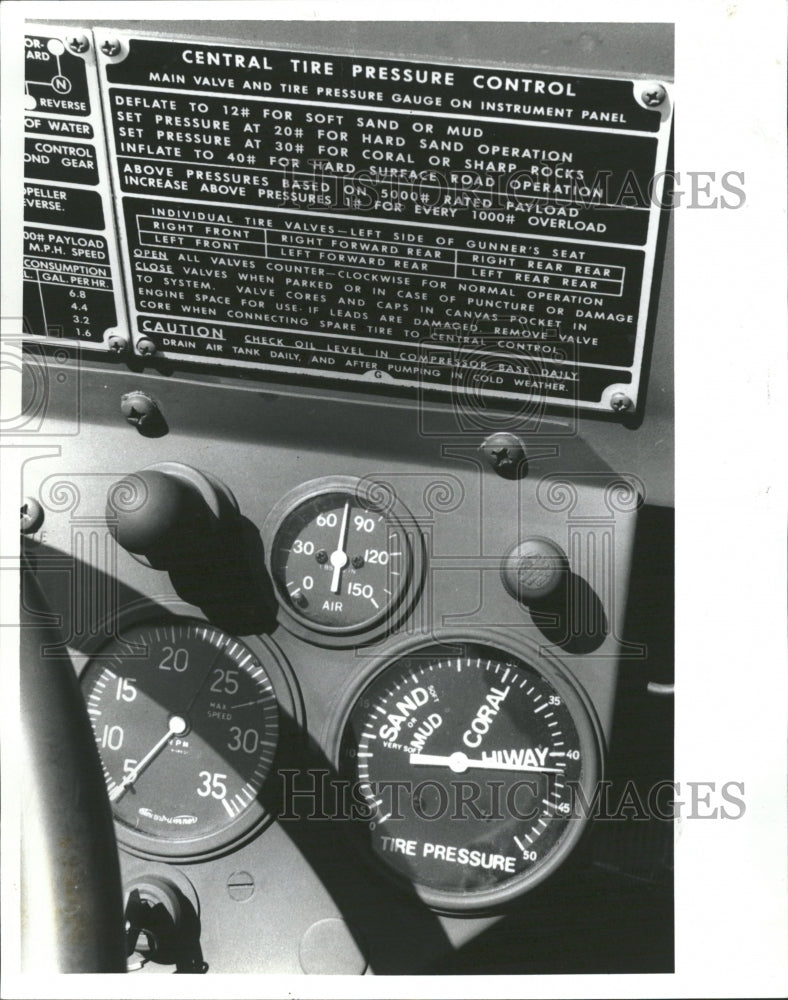 1992 DUKW&#39;s Dashboard Controls - Historic Images