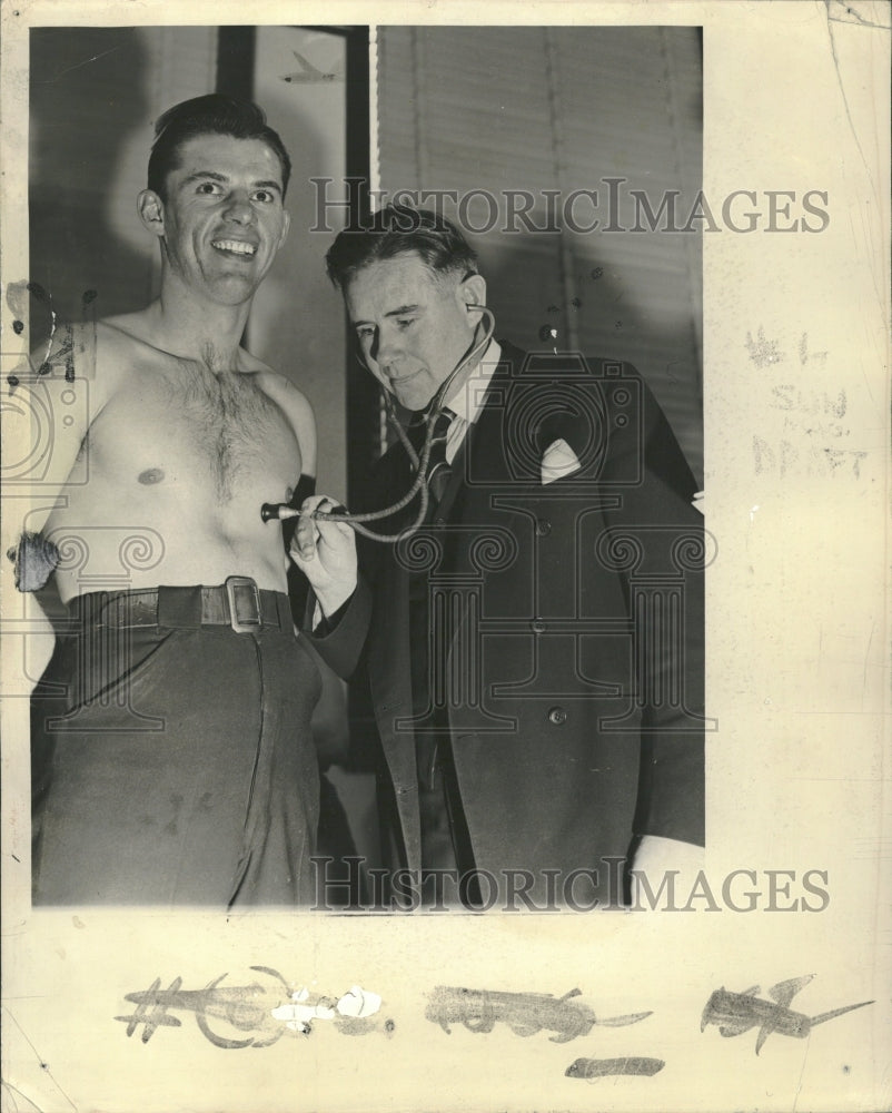 1938 Dr A J Holden Tom Michelick heart - Historic Images