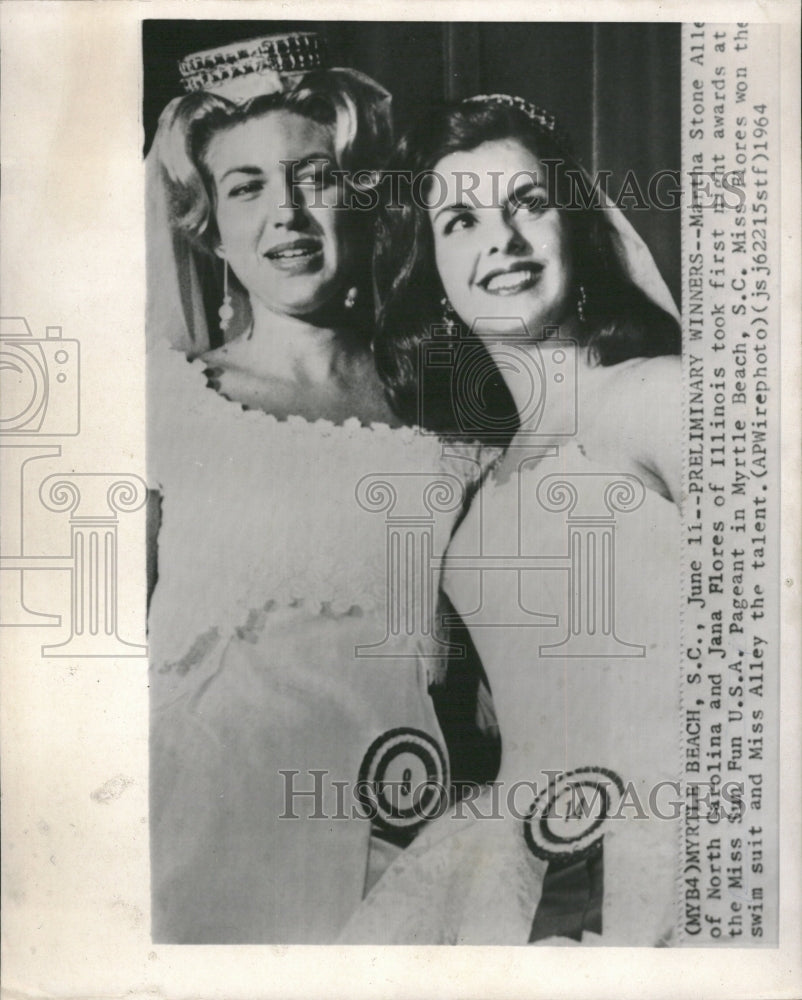 1964 Miss Sun Fun USA Pageant Alley Flores - Historic Images