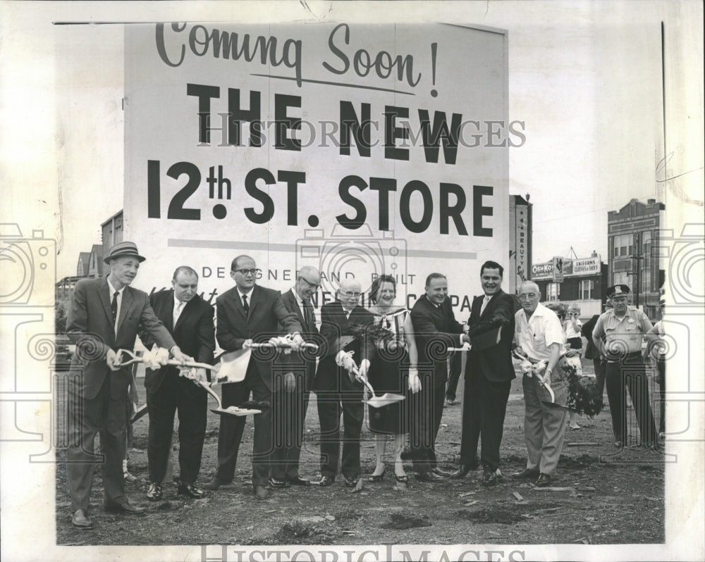 1961 Breaking Ground for new 12th St. Store - Historic Images