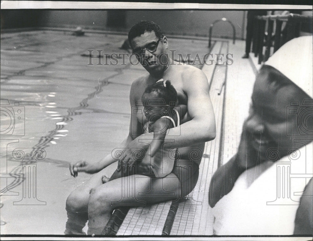 1970 YMCA/Baby/Swimming - Historic Images