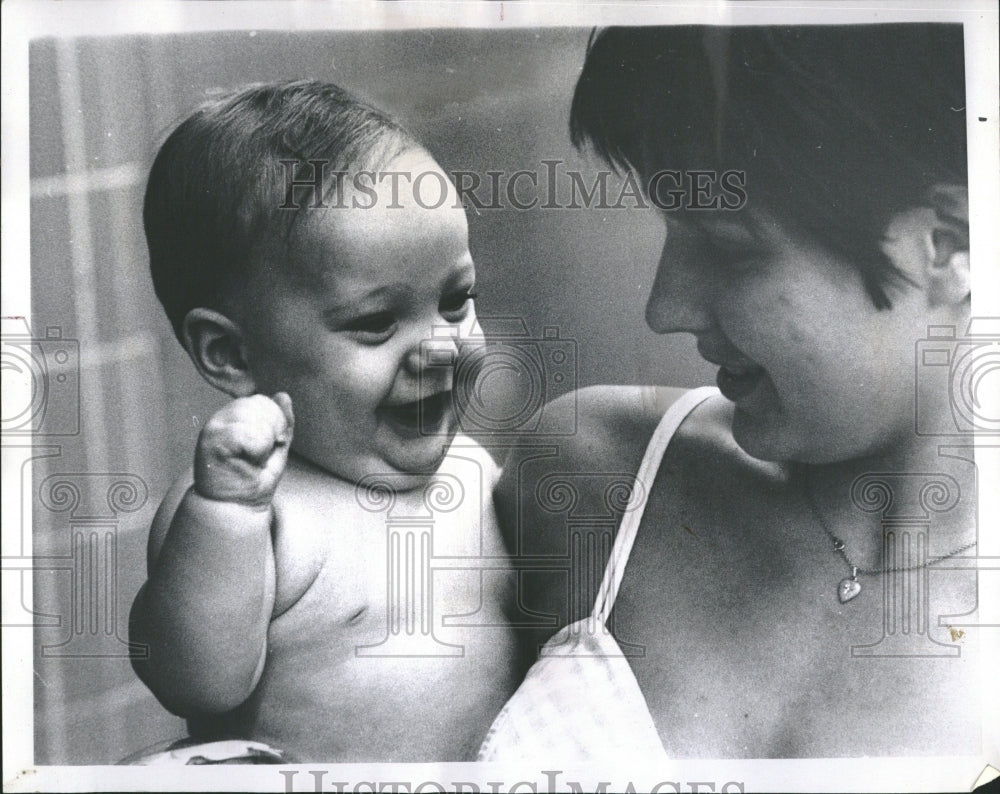 1967 8-month-old swimmer Stephen Culliton - Historic Images