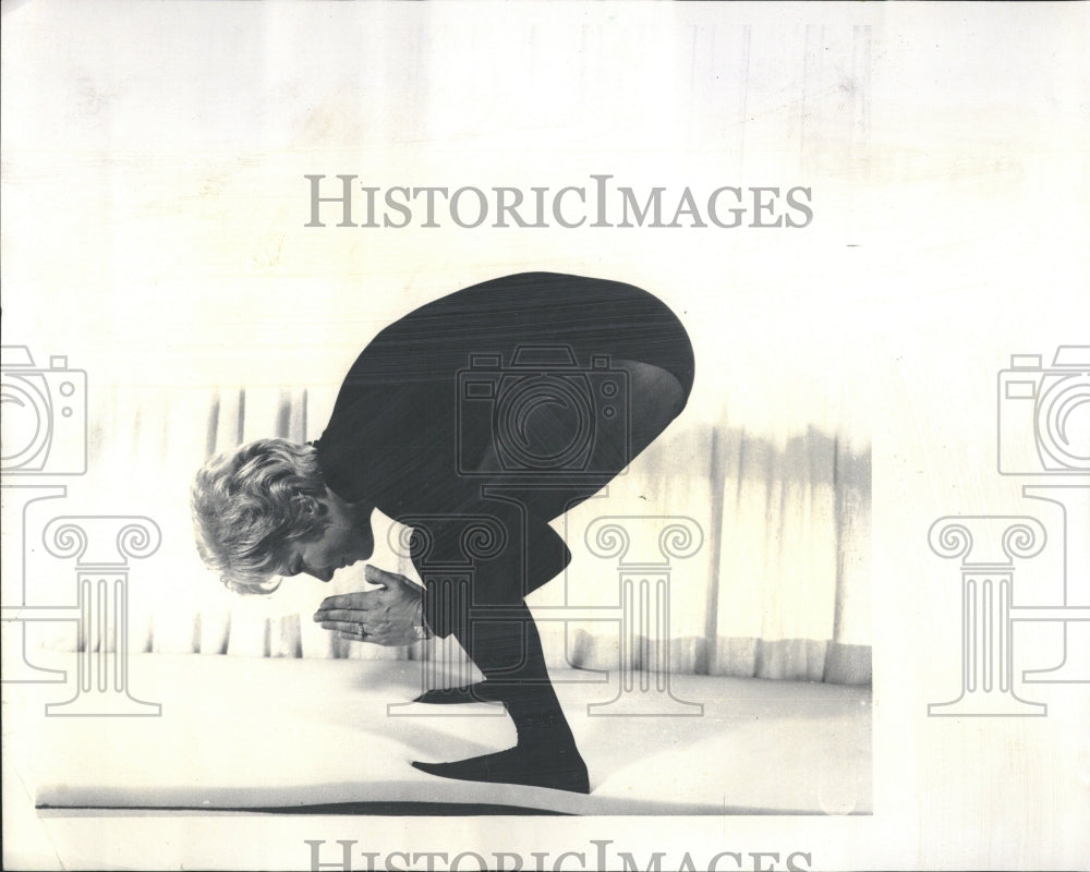 1974 Yoga Meditation Health Exercise - Historic Images