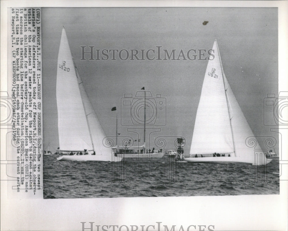 1964 Yacht Race/America&#39;s Cup/Rhode Island - Historic Images