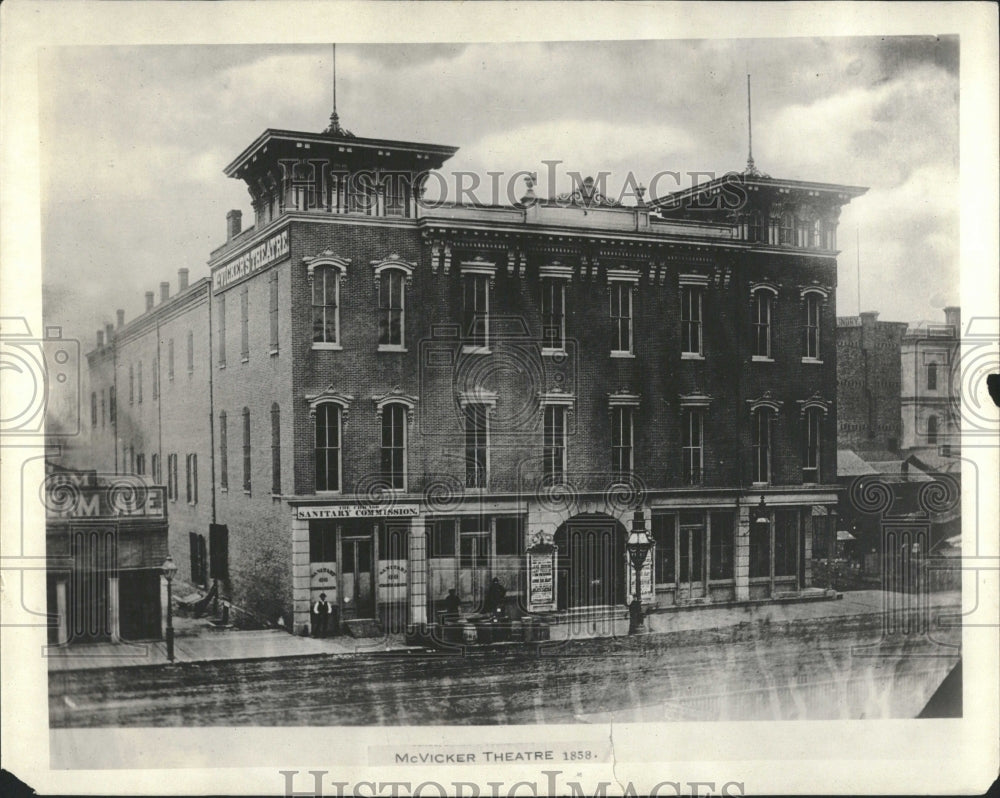1922 Copy of 1858 McVicker Theatre Exterior - Historic Images