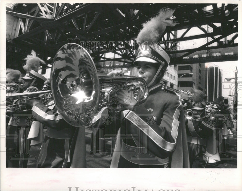 1988 Carl Sandburg High School Parade Band - Historic Images