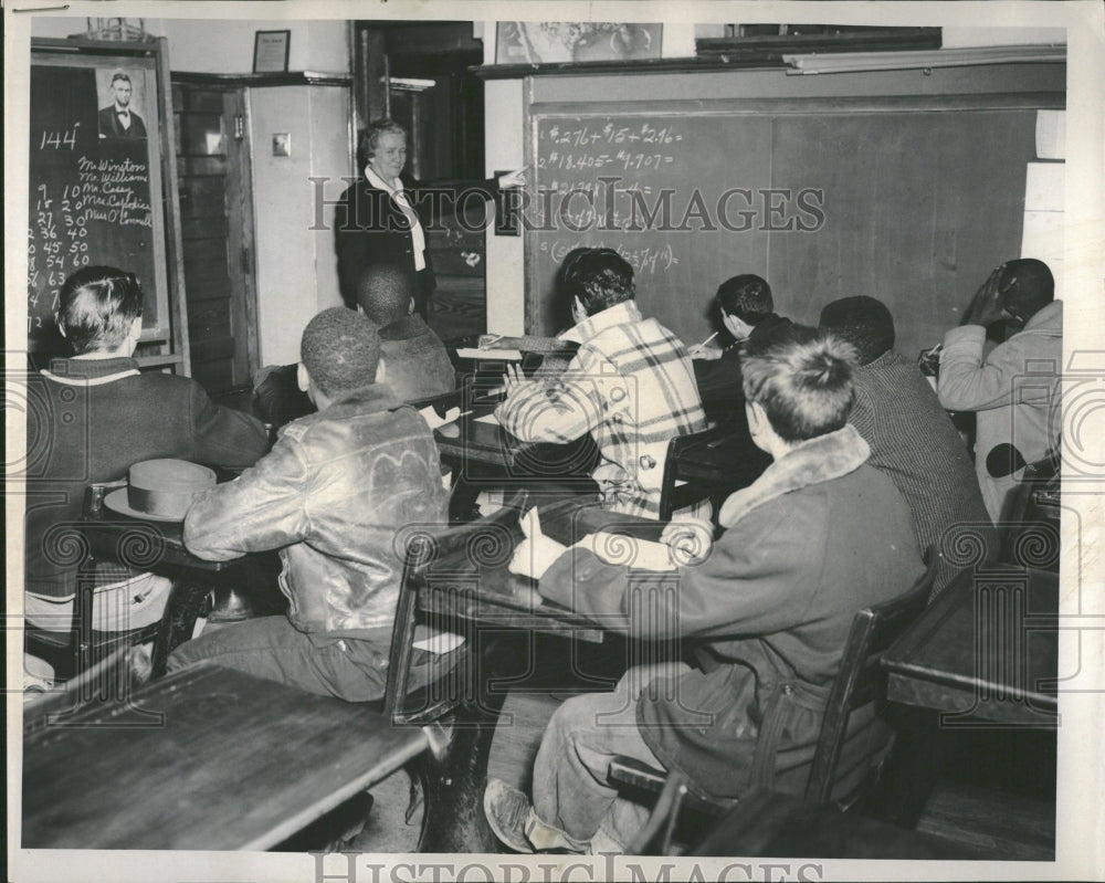 1958 Social adjustment school Students coat - Historic Images