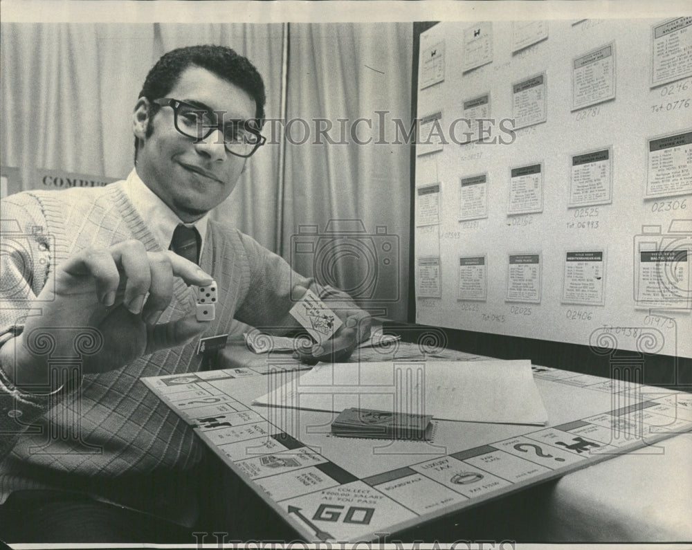 1974 Monopoly Win Math Project Student - Historic Images