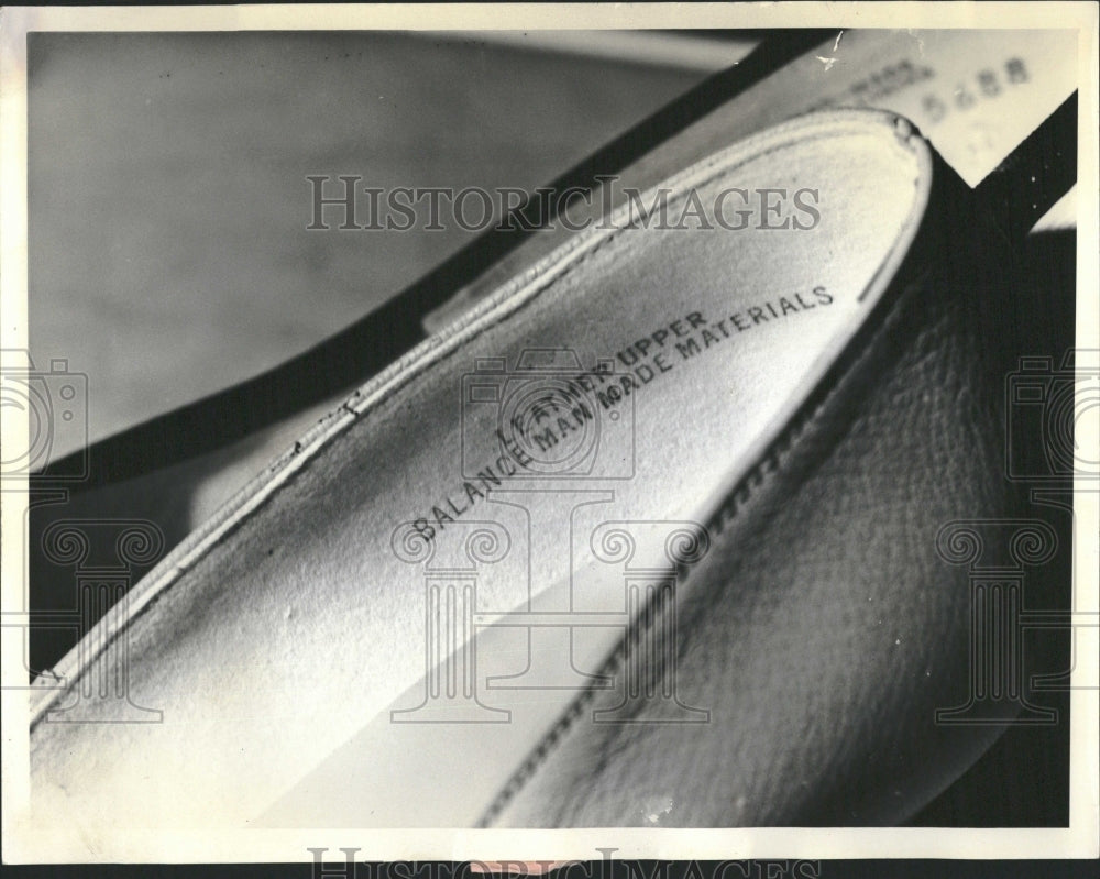 1963 Labels in Shoes - Historic Images