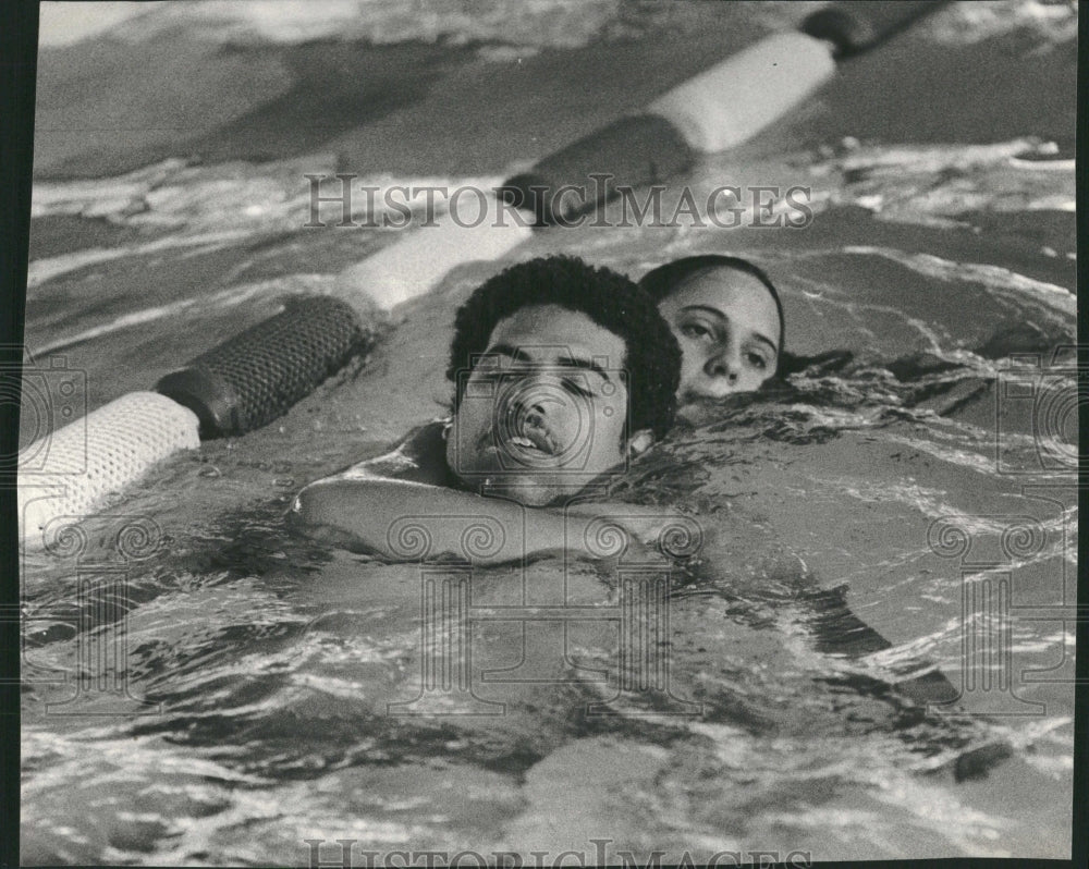 1978 Eckhart Park Pool Lifeguard Testing - Historic Images