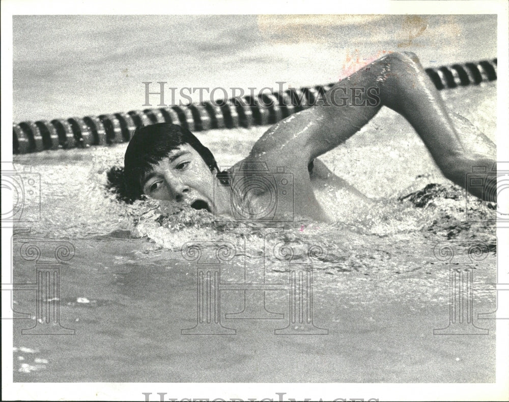 1980 Candidates Tom Miklasz Swimming Guard - Historic Images