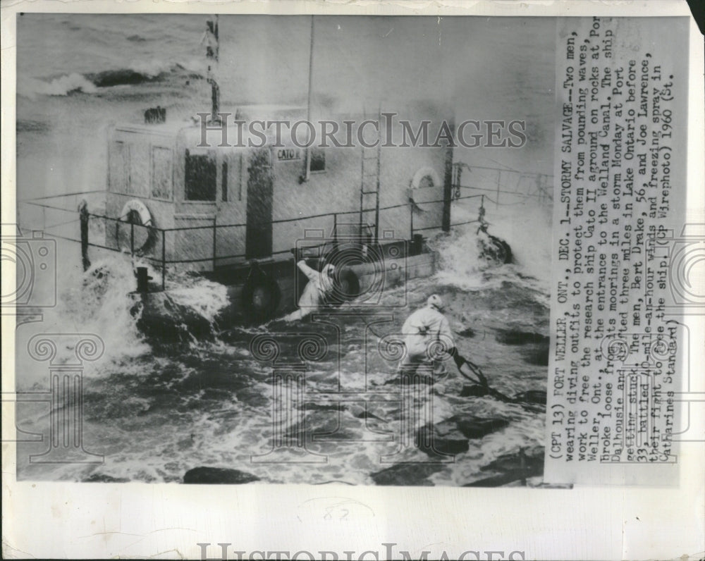 1960 Research Ship Aground Rescue Attempt - Historic Images