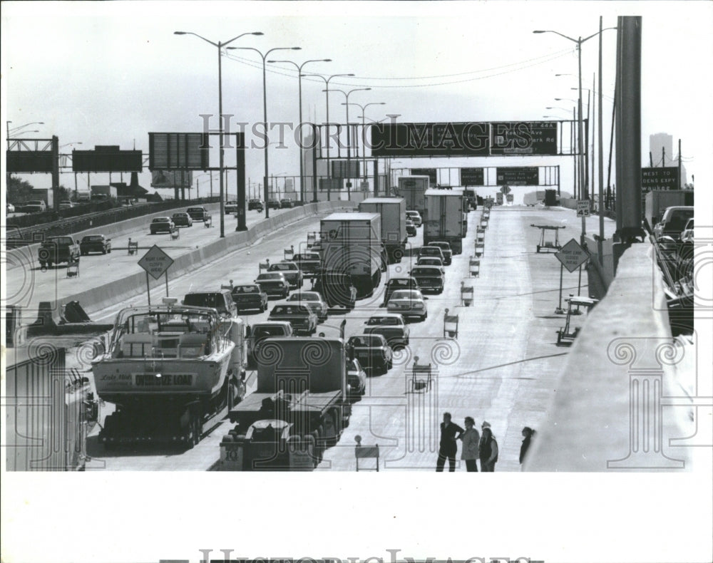 1993 Kennedy Expy Bad Traffic Construction - Historic Images