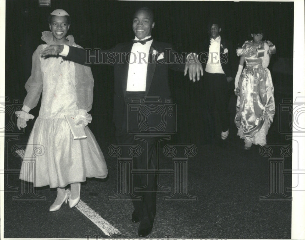 1985 Proms Hibit School Andy Lampkin Steps - Historic Images