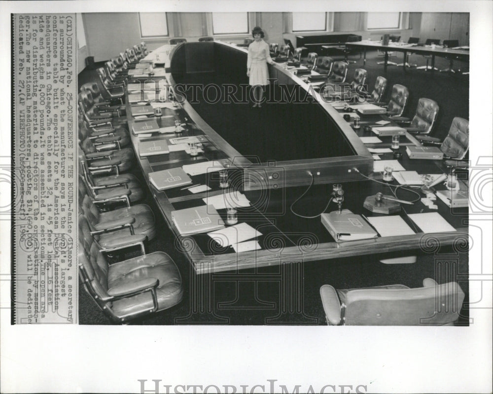 1966 Conference round Janice Gilmore built - Historic Images