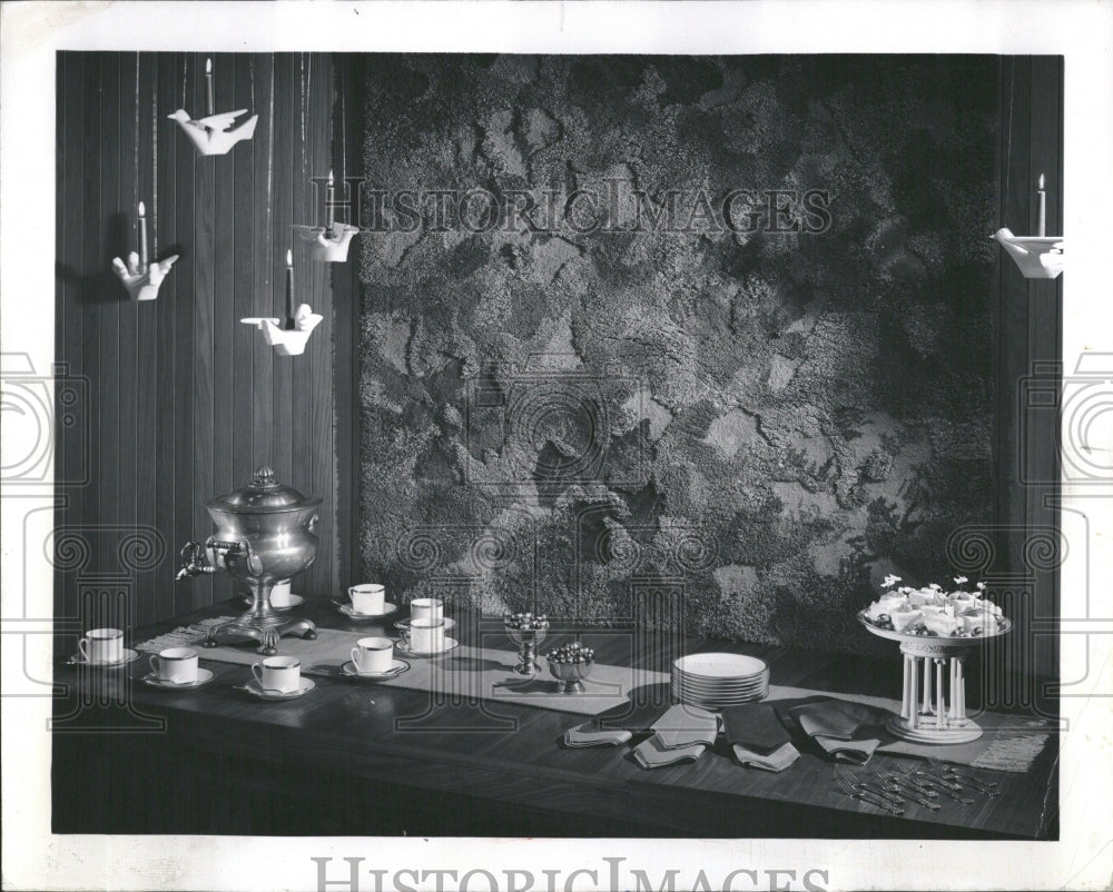 1964 Table Setting Marguerite Furnitures - Historic Images