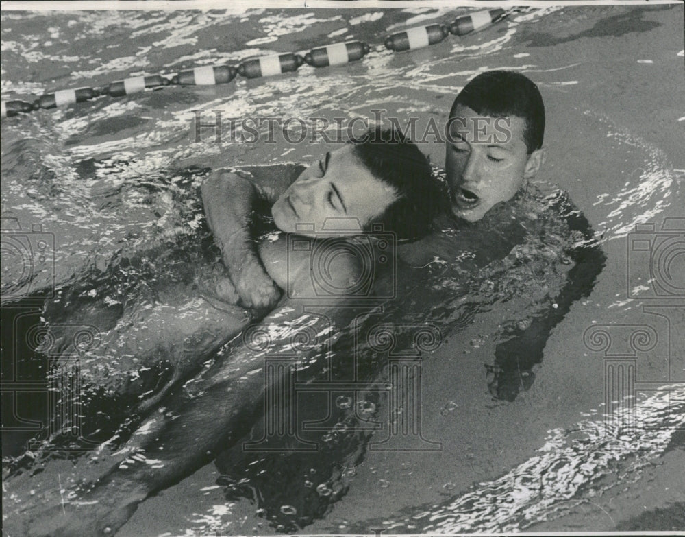 1967 Life Guard Tough Test Chicago Park - Historic Images