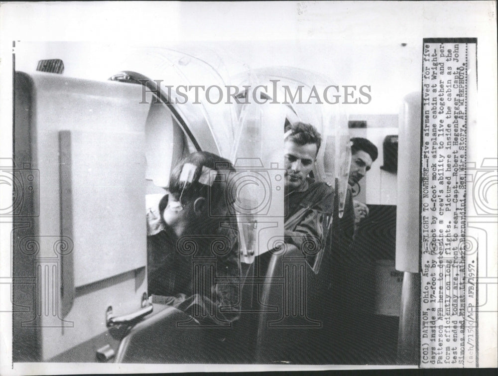 1957 Airplane Cabin Wright Patterson AFB - Historic Images