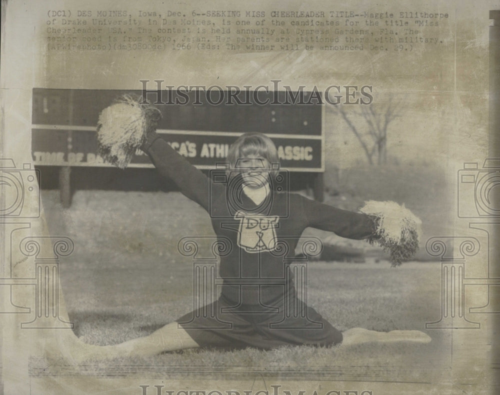 1966 Maggie Ellithorpe Miss Cheerleader USA - Historic Images