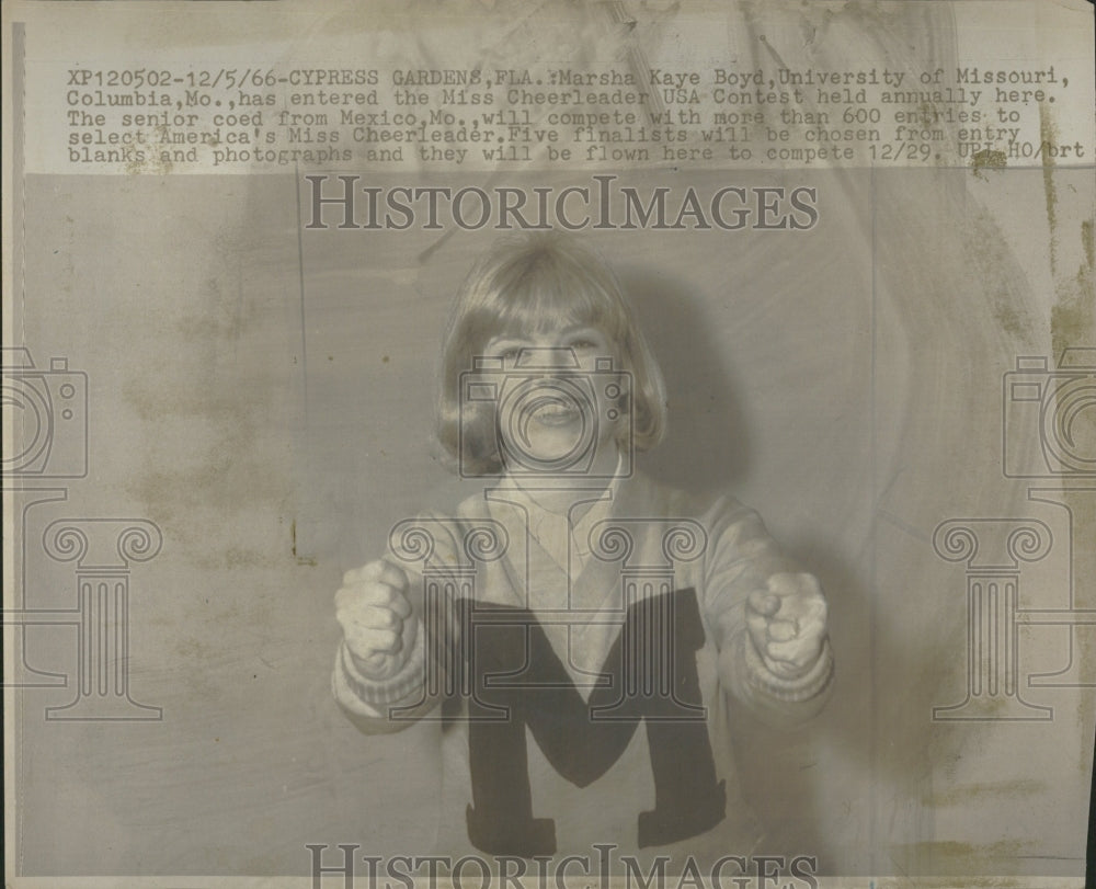 1966 Marsha Kaye Boyd Missouri USA Contest - Historic Images