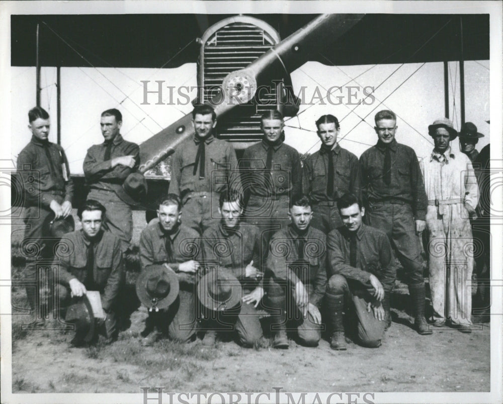 1967 Early pilot training pupils pose War I - Historic Images