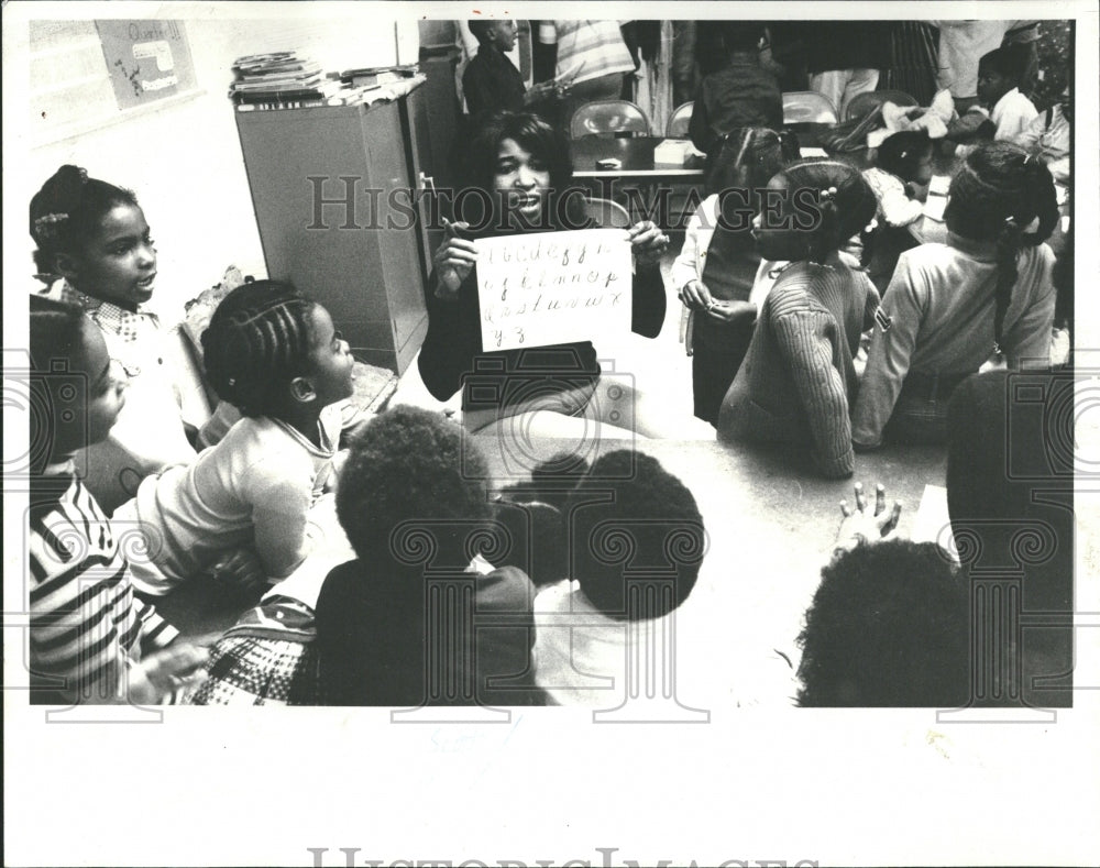 1978 Teacher Georgia Scott freedom school - Historic Images