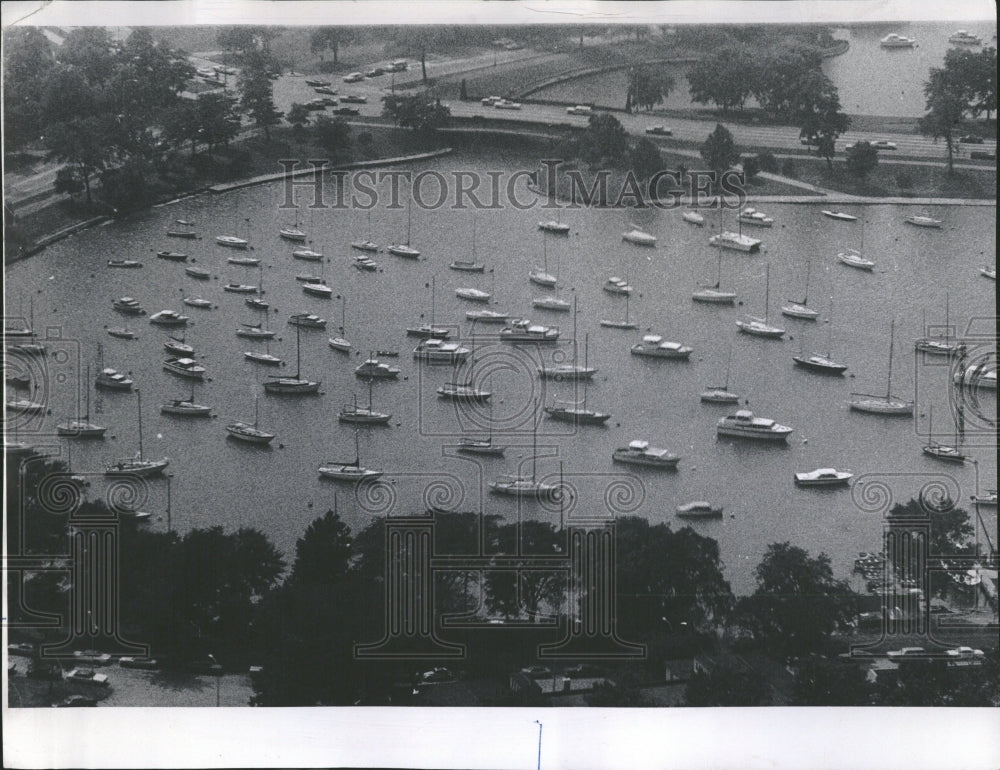 Jackson Pack Harbor Ships Boats Stormy Weather Harbor - Historic Images