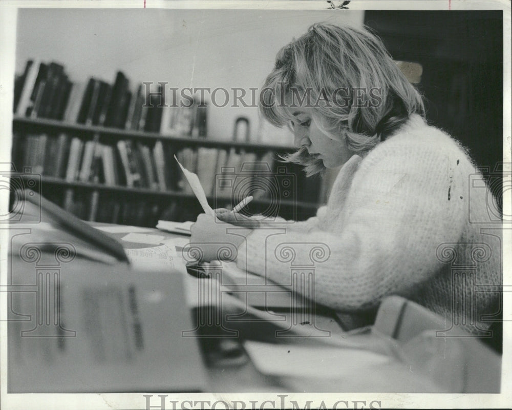 1964 LaGrange public library students books - Historic Images