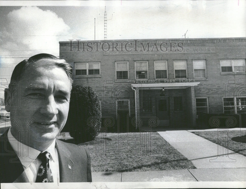 1971 Police Chief Herbert La Grange Park - Historic Images