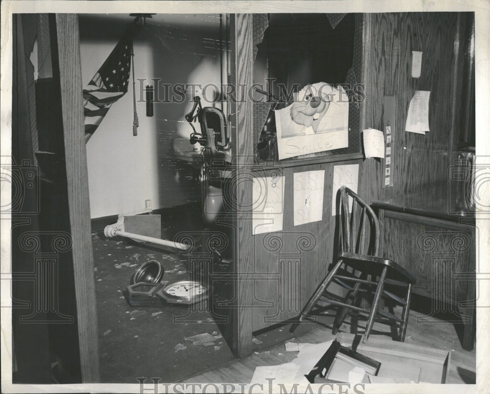 1953 Clinic Damaged Heavily - Historic Images