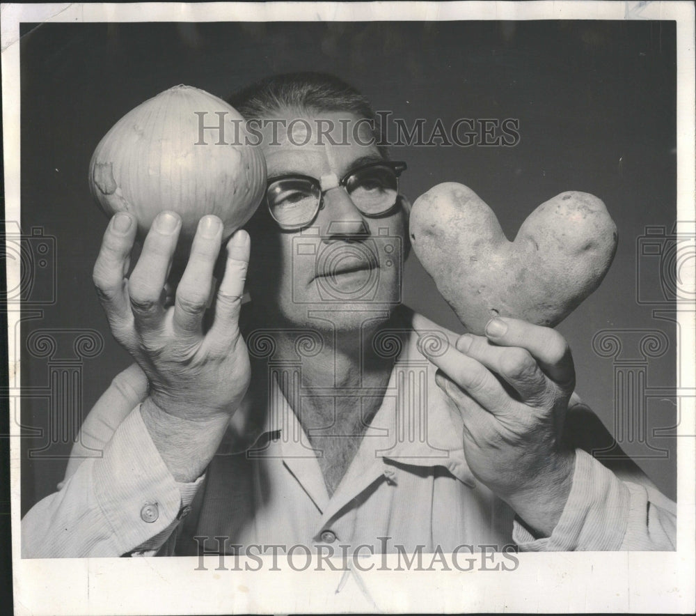 1962 Vegetable Oddities Potato Onion - Historic Images