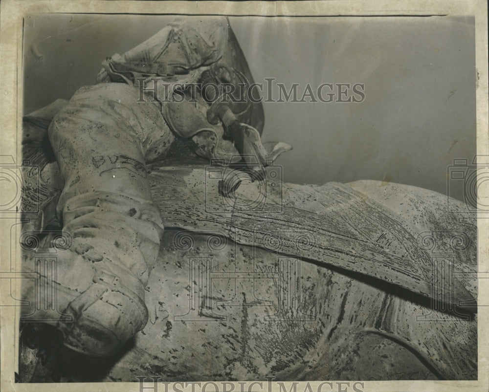 1959 General Logan Statue Chicago - Historic Images