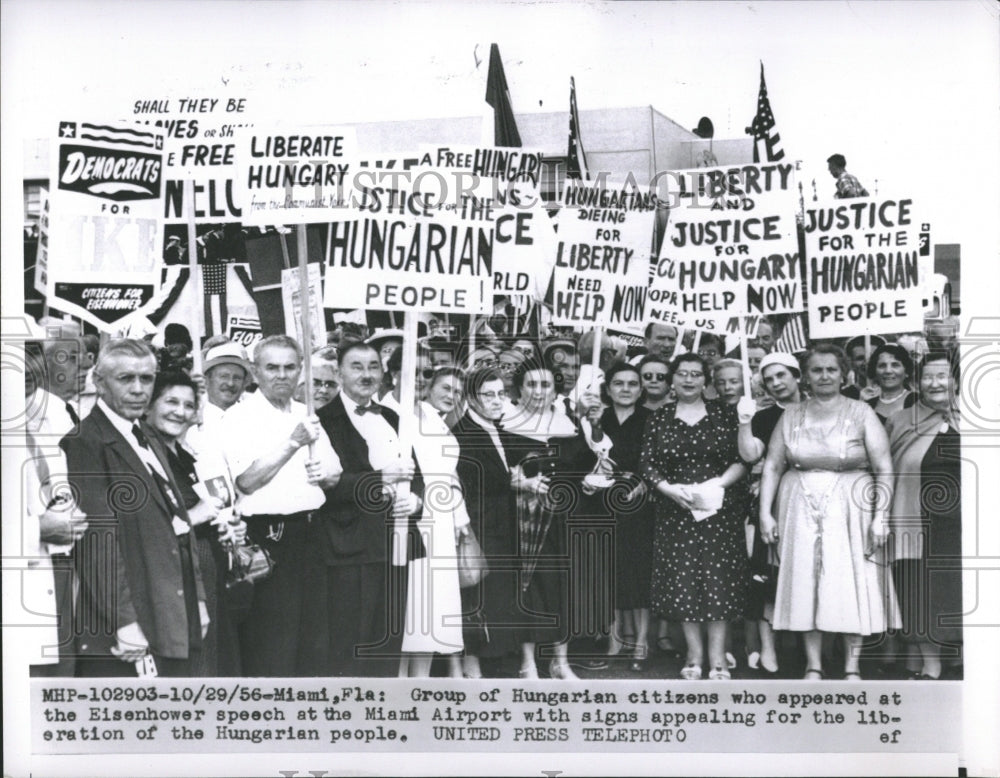 1956 US Hungarians fight for Hungary Libera - Historic Images