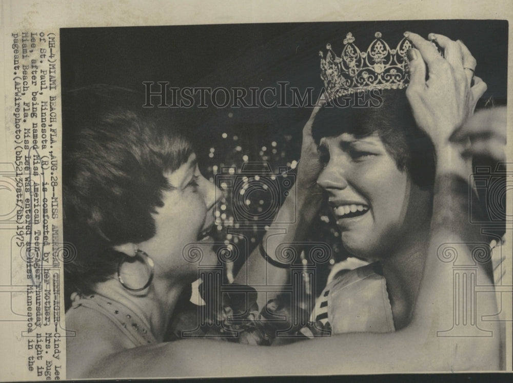 1975 Cindy Lee Miss American Teen Ager - Historic Images