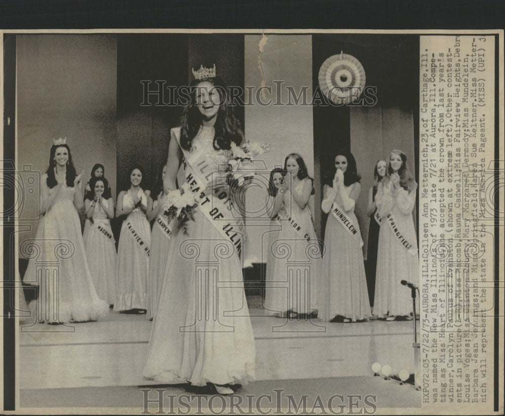 1973 Colleen Ann Cathage County Miss Sue - Historic Images