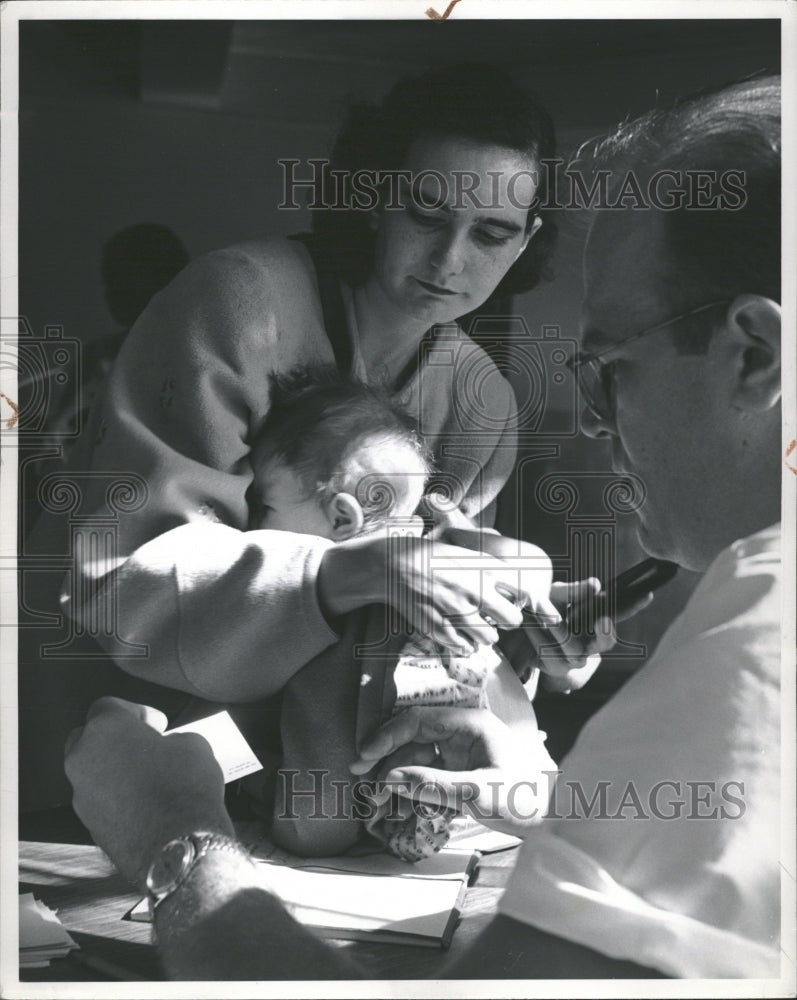 1951 Detroit Hospital Baby - Historic Images