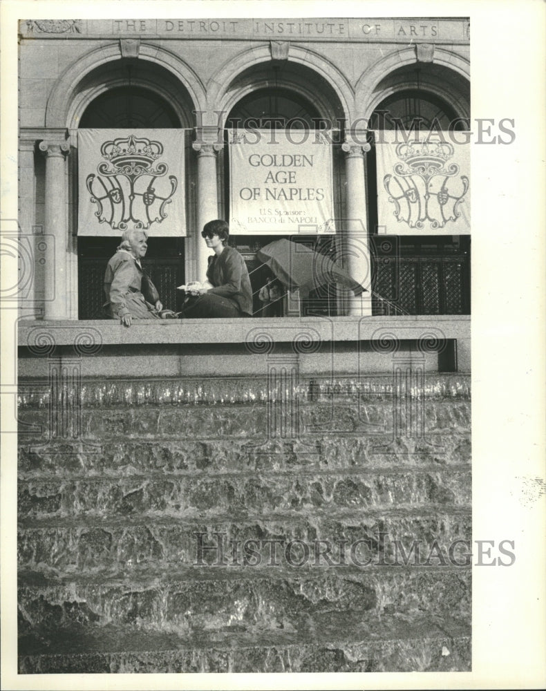 1981 Detroit Institute Art Exterior - Historic Images