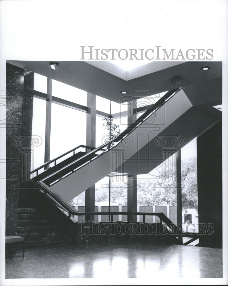 1966 Detroit Institute Arts Staircase - Historic Images